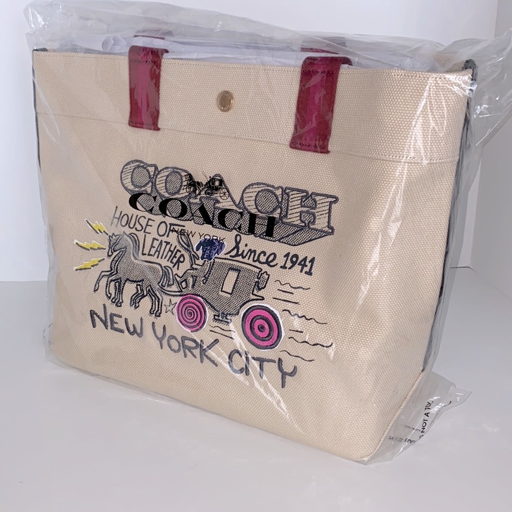Coach Art School Canvas Tote - Picture 5 of 10